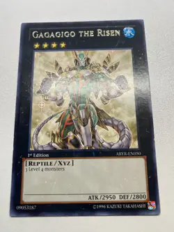 Yu-Gi-Oh! Gagagigo The Risen Rare 1st Edition ABYR-EN050 HP - Image 1