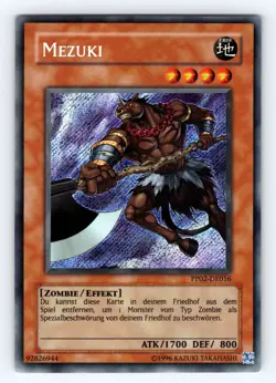 Yugioh Mezuki PP02-EN016 Secret Rare - VLP-NM 💎 - Image 1