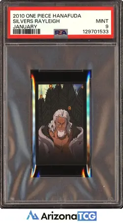 One Piece 2010 Silvers Rayleigh January One Piece Hanafuda PSA 9 - Image 1