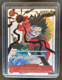 2025 One Piece Monkey.D.Luffy 3rd Anniversary Winner #ST01-012 - Image 1