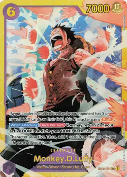 ONE PIECE Monkey D. Luffy (061) SEC Extra Booster: Anime 25th Collection #EB02 - Image 1