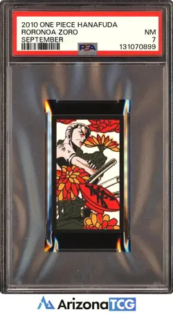One Piece 2010 Roronoa Zoro September One Piece Hanafuda Japanese PSA 7 - Image 1