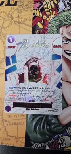 Gear Two (Alternate Art) OP11-080 A Fist of Divine Speed Foil - Image 2