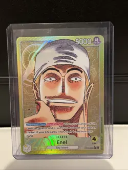 One Piece TCG, Enel OP05-098 Alt Art Leader Awakening of the New Era. English - Image 1