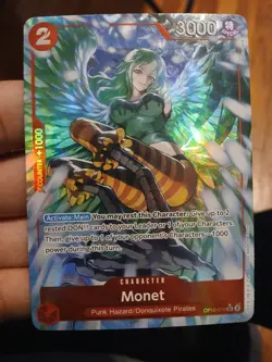 MONET - One Piece TCG OP10-016 - AA Alt Art Super Rare SR - Royal Blood English - Image 1