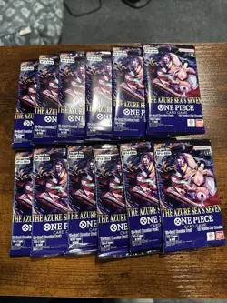 Lot of (12) OP14-EB04 The Azure Sea’s Sea One Piece TCG English Booster Packs - Image 1
