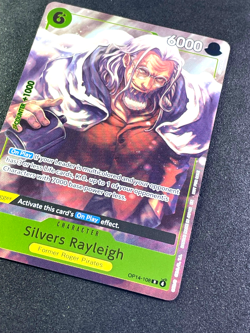 One Piece The Azure Seas Seven Silvers Rayleigh Dash Pack Promo R OP14-108 NM - Image 3