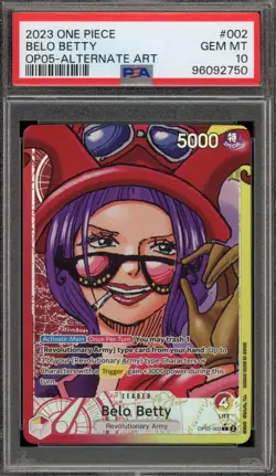 One Piece CCG Belo Betty Alternate Art OP05-002 PSA 10 Gem Mint - Image 1