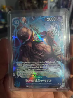 Edward Newgate OP08-043 Parallel Alt Art SR Two Legends: One Piece Eng NM+ Bonus - Image 1