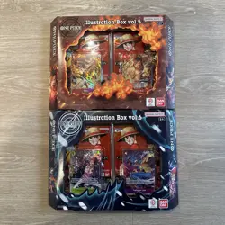 Bandai Trading Card Games One Piece TCG Illustration Box Vol 5 & 6 SEALED - Image 1