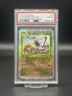 Butterfree 21/110 Legendary Collection Reverse Holo PSA 8 Pokemon Card - Image 1