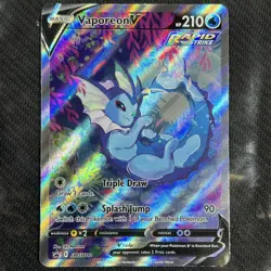 Vaporeon V SWSH181 SWSHSword & Shield Promo Cards English Pokemon TCG CCG - Image 1