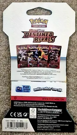 Pokemon TCG DESTINED RIVALS Factory Sealed Sleeved Pack💥TOP RATED SELLER💥 - Image 2