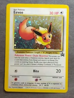Holographic WOTC Black Star Promotional Pokemon Card: Eevee #11 - Image 1