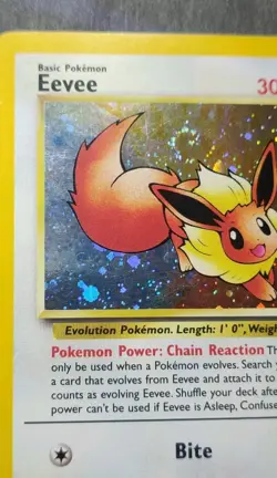 Holographic WOTC Black Star Promotional Pokemon Card: Eevee #11 - Image 3