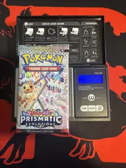 22.33g HEAVY - Pokemon TCG Prismatic Evolution Booster Pack! Possible GOD U - Image 1