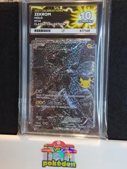 Zekrom Full Art Card 114/114 - Pokemon TCG Celebrations Ace Gem Mint 10 - Image 1