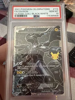 Pokemon TCG Zekrom Celebrations Holo Card Classic Collection 114/114 PSA 10 - Image 1