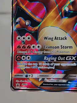 Pokemon TCG: Charizard GX SM60 SM Sun & Moon Black Star Promo Full Art - Image 5