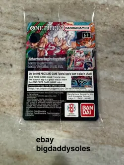 One Piece Monkey D. Luffy US Voyage College Basketball Promo Card Rutgers SEALED - Image 2