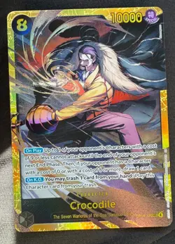 ONE PIECE TCG Crocodile - OP14-120 SEC - The Azure Sea's Seven! Pack Fresh! - Image 1
