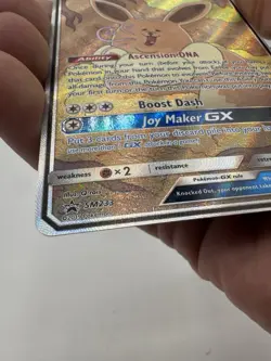 Pokemon TCG Eevee GX Full Art Holo Promo SM211 160HP Beast Card Pokemon - Image 4