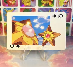 Pikachu Pokemon Vintage Playing Poker Card Charizard Nintendo - Prism Holo Back - Image 1
