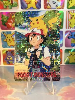 Pikachu Pokemon Vintage Playing Poker Card Charizard Nintendo - Prism Holo Back - Image 5