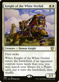 X 1 Knight of the White Orchid NM-M MIC 088 MTG Magic The Gathering - Image 1