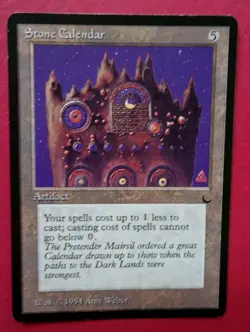 Magic the Gathering MTG The Dark STONE CALENDAR R LP/EX 1994 Nice! - Image 1