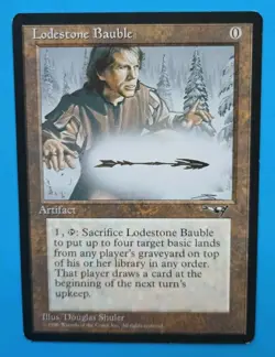 Magic the Gathering MTG Alliances LODESTONE BAUBLE LP/EX RARE 1996 VINTAGE1 - Image 1