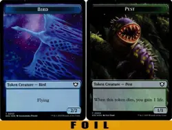 1x MTG - BIRD \ PEST TOKEN - #03/09 - FOIL - Edge of Eternities NM - Image 1