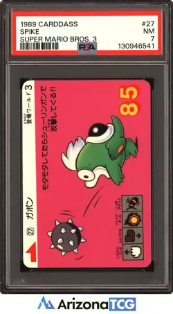 Super Mario Bros. 1989 Spike 27 Carddass Super Mario Bros. 3 Japanese PSA 7 - Image 1