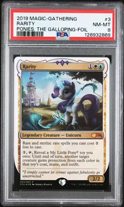 2019 MAGIC: THE GATHERING PONIES: THE GALLOPING FOIL #3 RARITY PSA 8 - Image 1