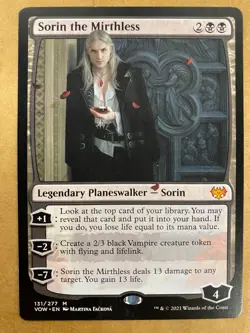 MTG 1x Sorin the Mirthless 131 Innistrad: Crimson Vow Magic the Gathering x1 NM - Image 1