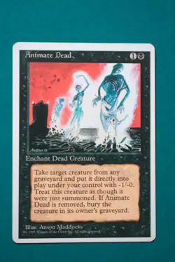 Animate Dead - MTG - 4th Edition - Lightly Played - Magic the Gathering - Image 1