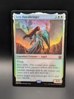 MTG - Lyra Dawnbringer - FOIL - Legendary Creature - FDN #707 - Mythic - NM - Image 1