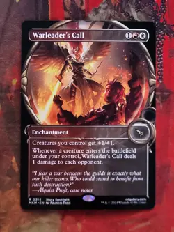 MTG Card: Warleader's Call (Murders Karlov Manor) SHOWCASE - Image 1
