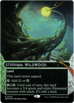 Stirring Wildwood (Borderless Foil) - 0039 - Edge of Eternities - MTG - NM/M - Image 1