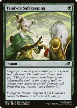 NEO TAMIYO'S SAFEKEEPING 1x Magic Kamigawa Neon Dynasty MTG NM - Image 1