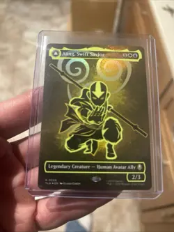Aang, Swift Savior (Borderless) (Neon Ink Foil) Avatar: The Last Airbender Foil - Image 1