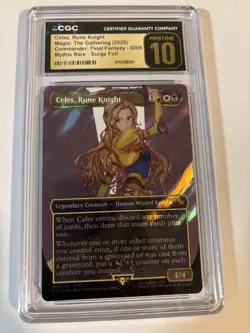 PRISTINE 10! CGC - Celes, Rune Knight (Borderless) (Surge Foil) #0209 - Image 1