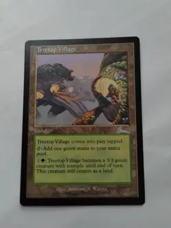 MTG Treetop Village Urza's Legacy Regular Uncommon - Bit of Edge Wear - See Pics - Image 1