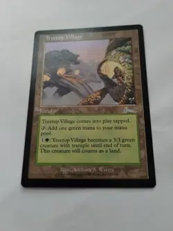 MTG Treetop Village Urza's Legacy Regular Uncommon - Bit of Edge Wear - See Pics - Image 2