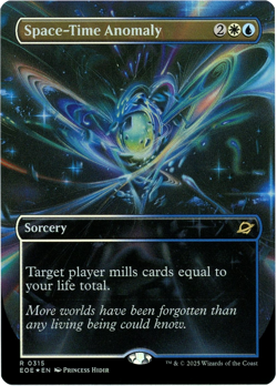 Space-Time Anomaly (Borderless Foil) - 0315 - Edge of Eternities - MTG NM/M - Image 1