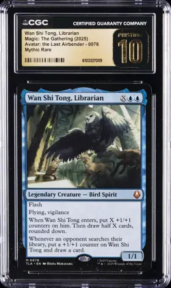 2025 MTG AVATAR:THE LAST AIRBENDER MYTHIC WAN SHI TONG LIBRARIAN CGC 10 PRISTINE - Image 1