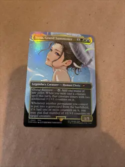 MTG Yuna, Grand Summoner#4 Unplayed Borderless Foil PROMO 0001 FINAL FANTASY - Image 1