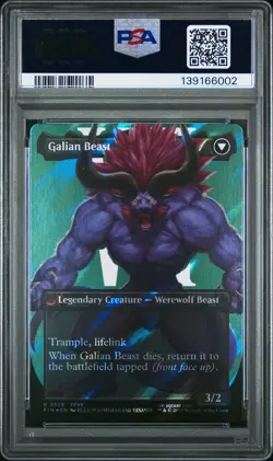 2025 MTG FF BORDERLESS-SURGE FOIL #0528 GALIAN BEAST/VINCENT VALENTINE PSA 10 - Image 2