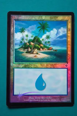Foil Island #335 - Invasion - Never Played with BLEMISH - Magic The Gathering - Image 1