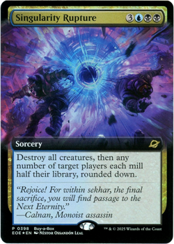 Singularity Rupture Extended Art Foil 0398 Buy-a-Box Promo Edge of Eternities - Image 1